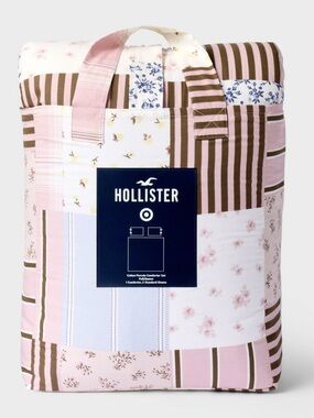 Hollister x Target percale patchwork comforter set